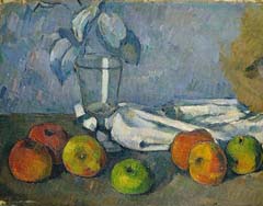 Motief Cezanne - Glas en appels